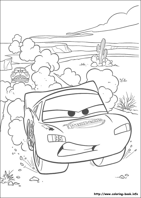 Plansa de colorat cu Cars pixar 193 105